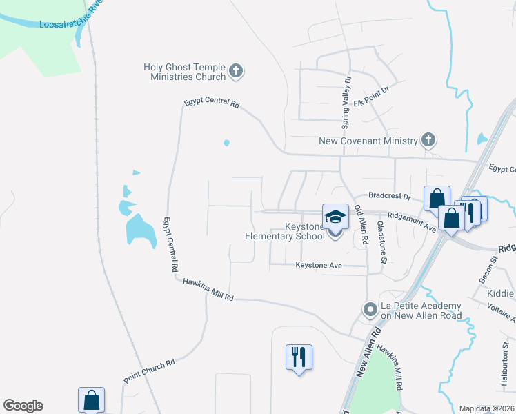 map of restaurants, bars, coffee shops, grocery stores, and more near 4383 Oaks Royal Drive in Memphis