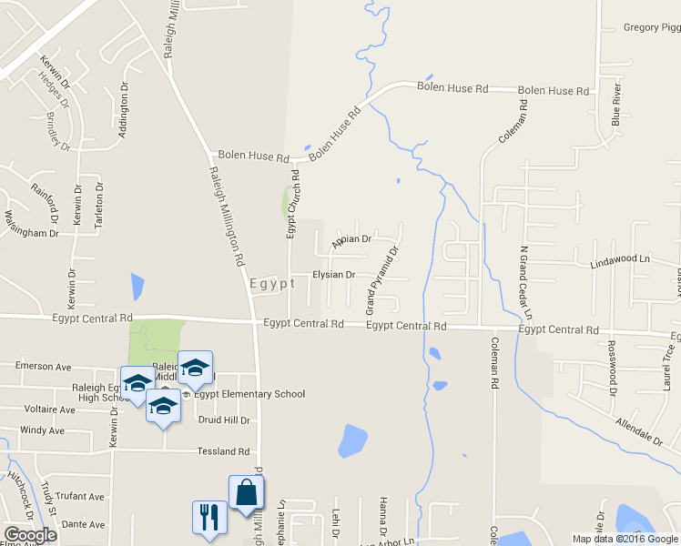 map of restaurants, bars, coffee shops, grocery stores, and more near 4252 Elysian Drive in Memphis