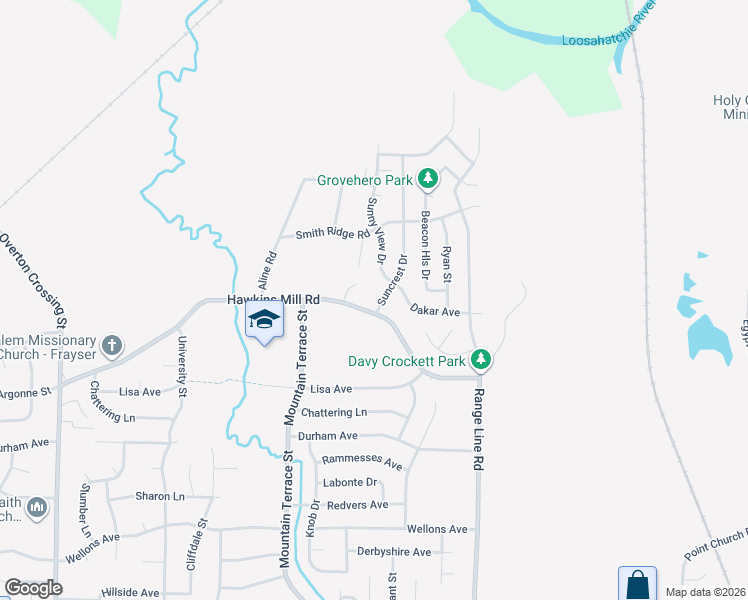 map of restaurants, bars, coffee shops, grocery stores, and more near 2494 Hawkins Mill Road in Memphis