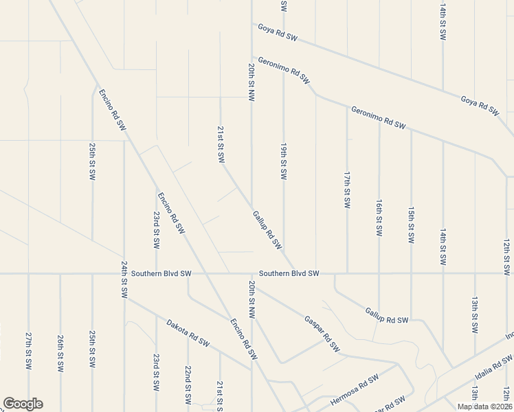 map of restaurants, bars, coffee shops, grocery stores, and more near 608 20th Street Northwest in Rio Rancho