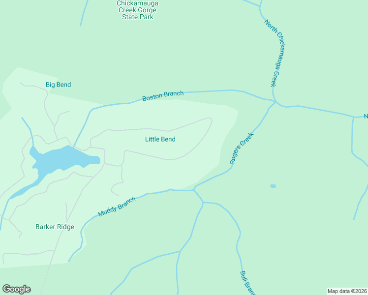 map of restaurants, bars, coffee shops, grocery stores, and more near 2265 Little Bend Road in Signal Mountain