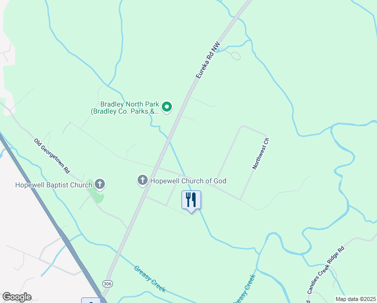 map of restaurants, bars, coffee shops, grocery stores, and more near 6060 Eureka Rd NW in Cleveland