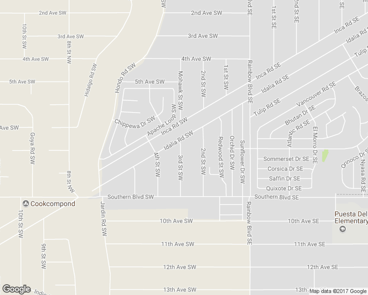 map of restaurants, bars, coffee shops, grocery stores, and more near 620 3rd Street Southwest in Rio Rancho
