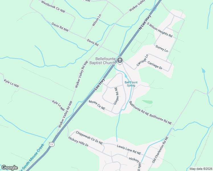 map of restaurants, bars, coffee shops, grocery stores, and more near 527 Moore Circle Northeast in Cleveland