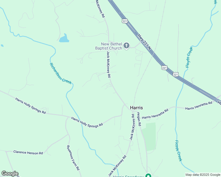 map of restaurants, bars, coffee shops, grocery stores, and more near 568 Jack McKinney Road in Forest City