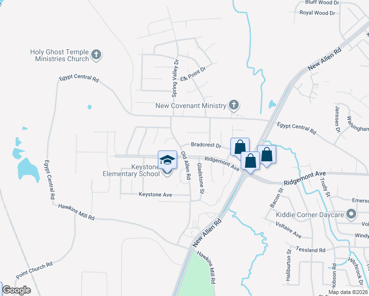 map of restaurants, bars, coffee shops, grocery stores, and more near 3346 Bradcrest Drive in Memphis
