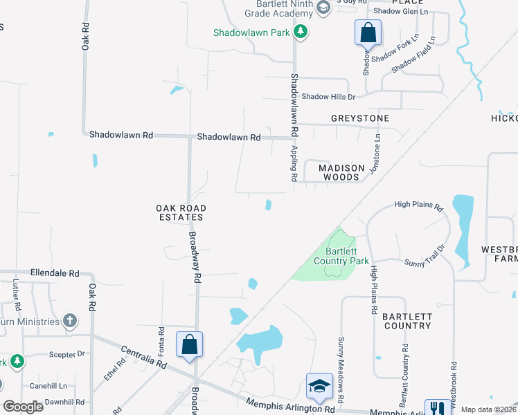 map of restaurants, bars, coffee shops, grocery stores, and more near 7429 Lexie Gardner Road in Arlington