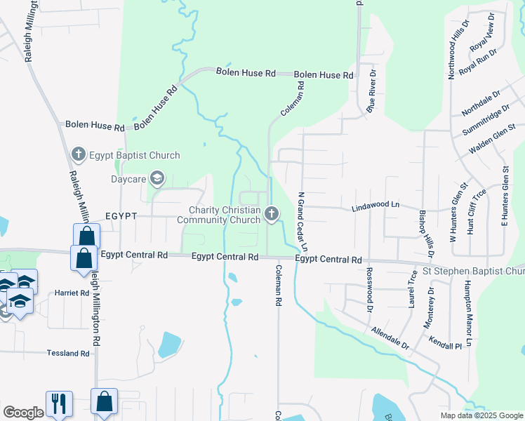 map of restaurants, bars, coffee shops, grocery stores, and more near 4376 Pecan Orchard Drive in Memphis