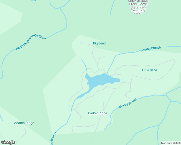 map of restaurants, bars, coffee shops, grocery stores, and more near 2513 Boston Branch Circle in Signal Mountain