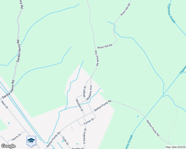 map of restaurants, bars, coffee shops, grocery stores, and more near 291 Otis Plunk Road in Bethel Springs