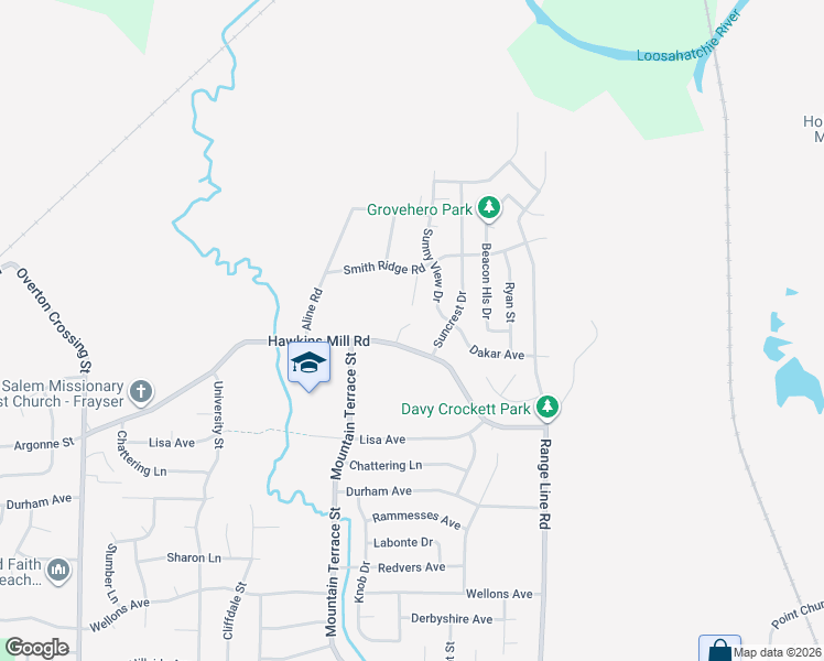map of restaurants, bars, coffee shops, grocery stores, and more near 2494 Hawkins Mill Road in Memphis