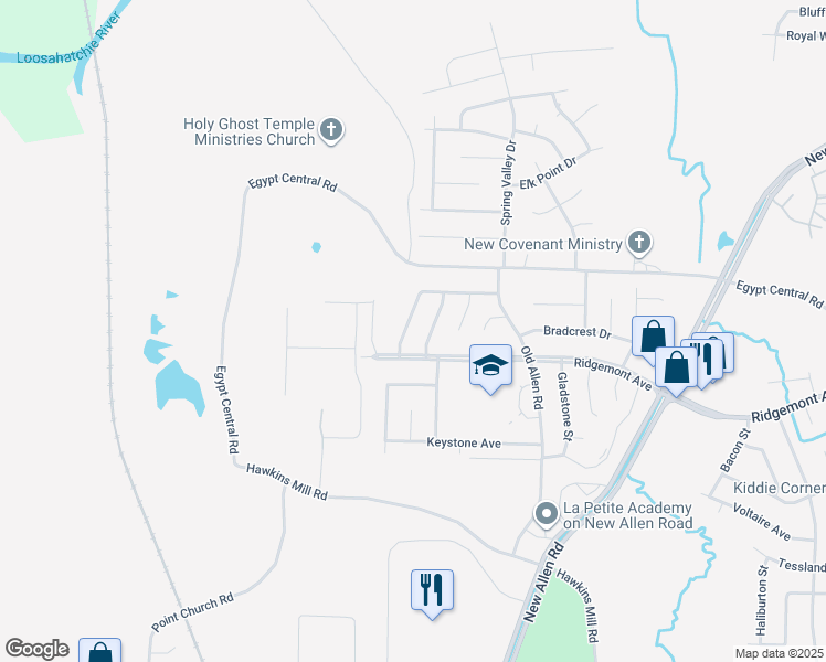 map of restaurants, bars, coffee shops, grocery stores, and more near 4384 Howardcrest Drive in Memphis