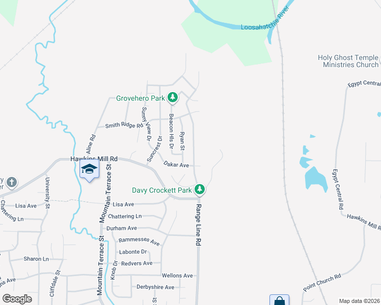 map of restaurants, bars, coffee shops, grocery stores, and more near 4387 Range Line Rd in Memphis