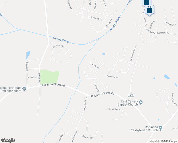 map of restaurants, bars, coffee shops, grocery stores, and more near in Charlotte