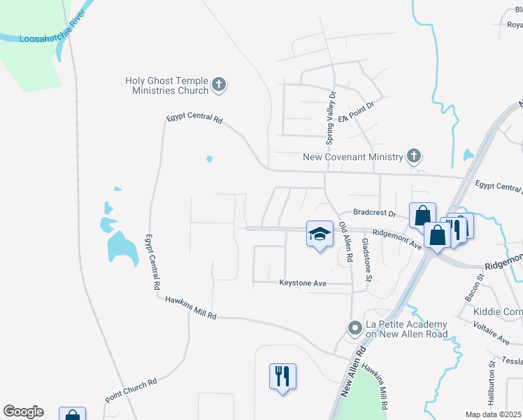 map of restaurants, bars, coffee shops, grocery stores, and more near 4384 Howardcrest Drive in Memphis