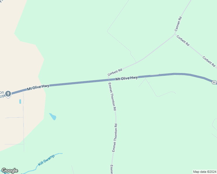 map of restaurants, bars, coffee shops, grocery stores, and more near 921 Emmet Thornton Road in Newton Grove