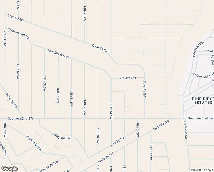 map of restaurants, bars, coffee shops, grocery stores, and more near 1125 8th Street Southwest in Albuquerque