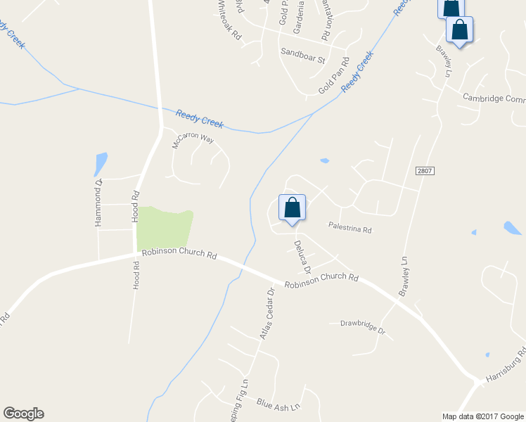 map of restaurants, bars, coffee shops, grocery stores, and more near 9327 Bradstreet Commons Way in Charlotte