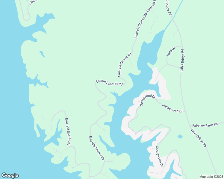 map of restaurants, bars, coffee shops, grocery stores, and more near 501 Emerald Shores Road in Mount Gilead