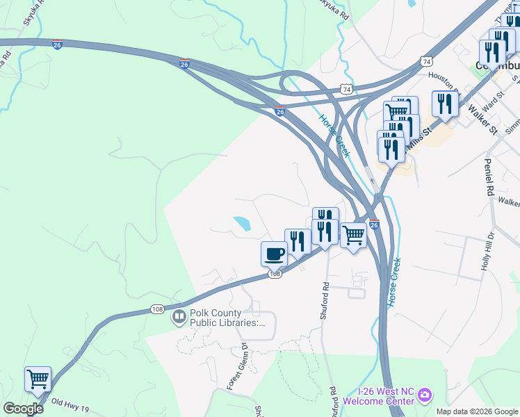 map of restaurants, bars, coffee shops, grocery stores, and more near 195 Beechwood West Drive in Columbus