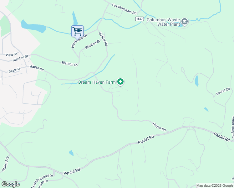 map of restaurants, bars, coffee shops, grocery stores, and more near 1501 Hayes Road in Columbus