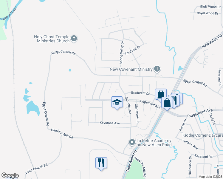 map of restaurants, bars, coffee shops, grocery stores, and more near 4396 Sherrycrest Cove in Memphis