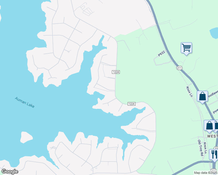map of restaurants, bars, coffee shops, grocery stores, and more near 104 Glen Cove Lane in West End
