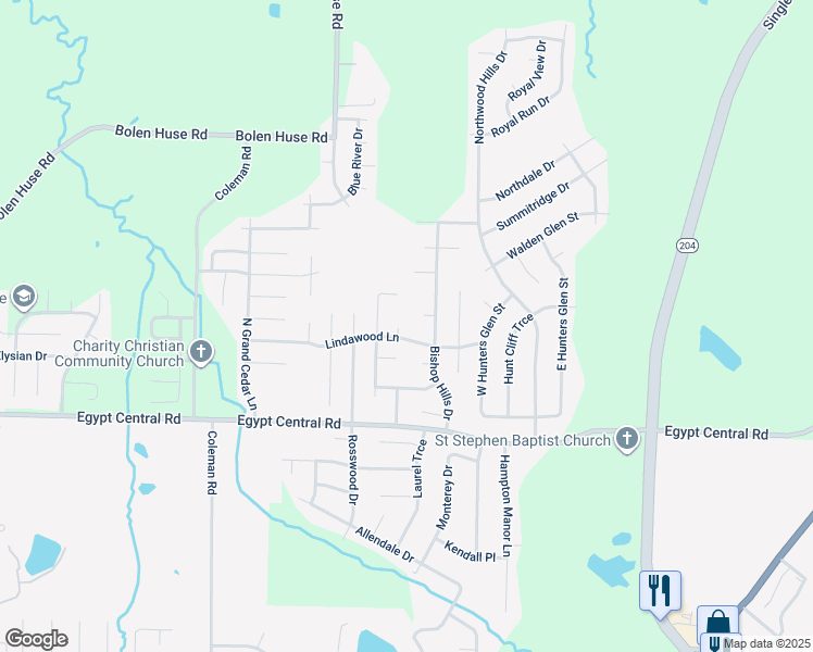 map of restaurants, bars, coffee shops, grocery stores, and more near 4398 Nile Cove in Memphis