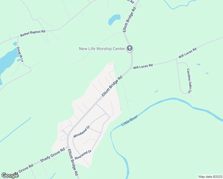 map of restaurants, bars, coffee shops, grocery stores, and more near 7383 Elliott Bridge Road in Spring Lake
