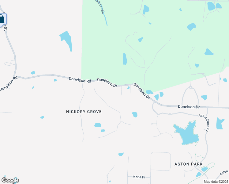 map of restaurants, bars, coffee shops, grocery stores, and more near 4800 Donelson Road in Hickory Withe