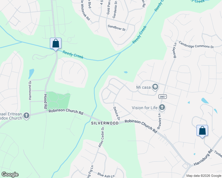 map of restaurants, bars, coffee shops, grocery stores, and more near in Charlotte
