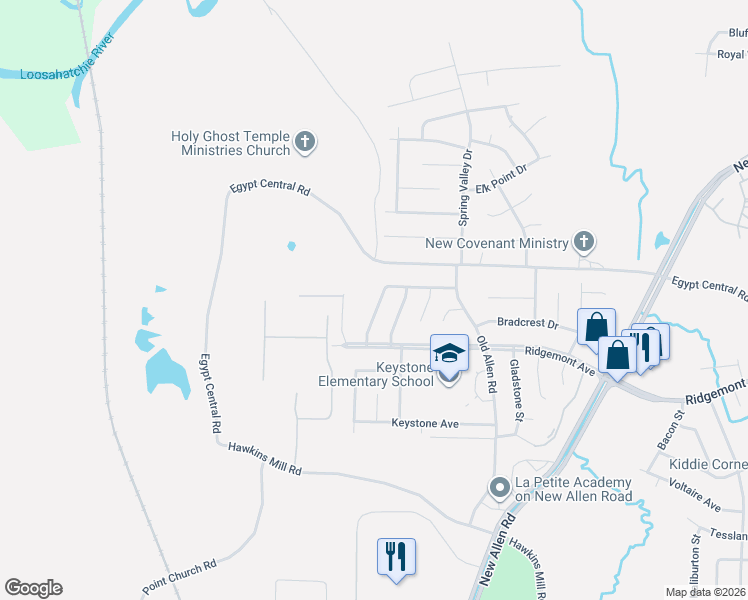 map of restaurants, bars, coffee shops, grocery stores, and more near 4384 Howardcrest Drive in Memphis