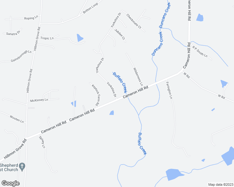 map of restaurants, bars, coffee shops, grocery stores, and more near 42 Yorkshire Drive in Cameron