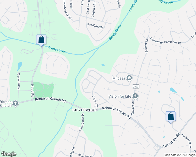 map of restaurants, bars, coffee shops, grocery stores, and more near in Charlotte