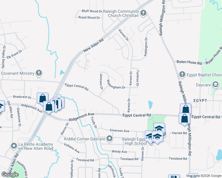 map of restaurants, bars, coffee shops, grocery stores, and more near 3788 Walsingham Drive in Memphis