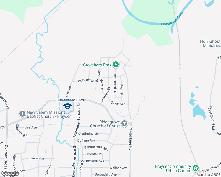 map of restaurants, bars, coffee shops, grocery stores, and more near 4440 Beacon Hill Drive in Memphis