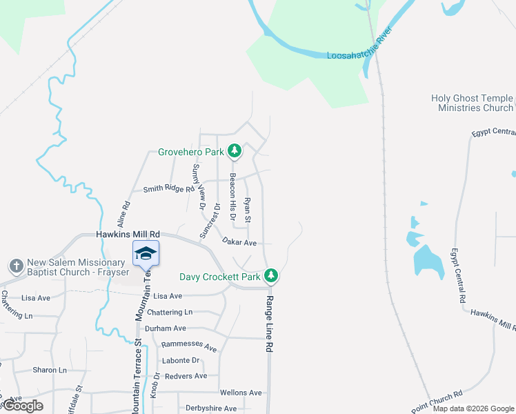 map of restaurants, bars, coffee shops, grocery stores, and more near 4443 Range Line Road in Memphis