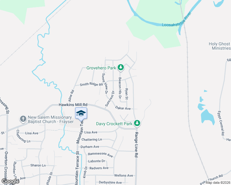 map of restaurants, bars, coffee shops, grocery stores, and more near 4440 Beacon Hill Drive in Memphis