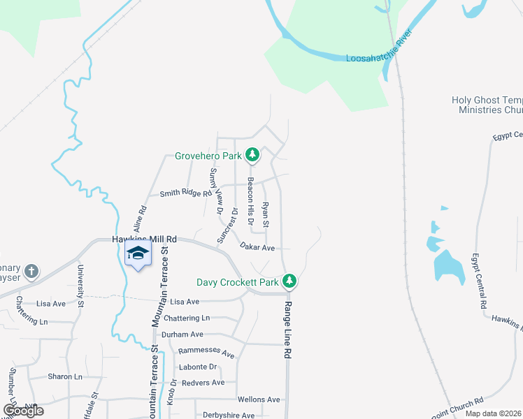 map of restaurants, bars, coffee shops, grocery stores, and more near 4440 Beacon Hill Drive in Memphis