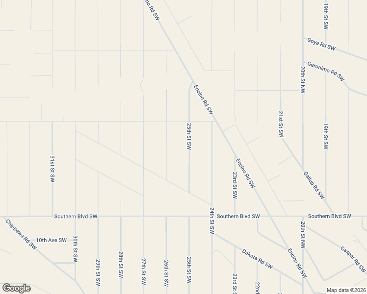 map of restaurants, bars, coffee shops, grocery stores, and more near 608 25th Street Southwest in Rio Rancho