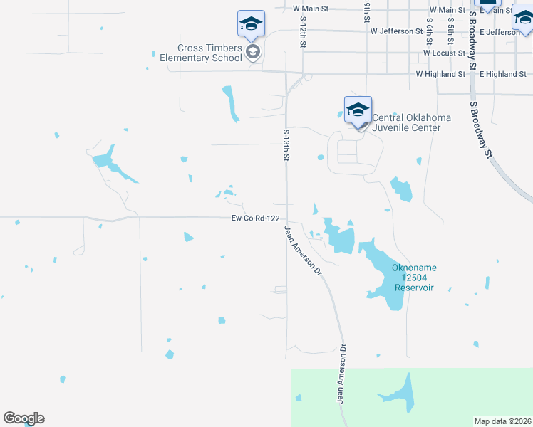 map of restaurants, bars, coffee shops, grocery stores, and more near 1101 Sandy Rock Road in Tecumseh