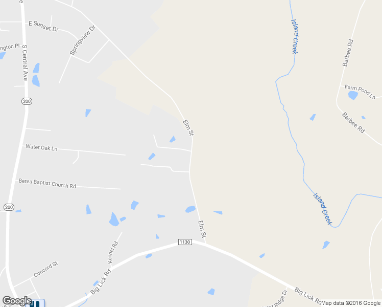 map of restaurants, bars, coffee shops, grocery stores, and more near Elm Street in Stanfield
