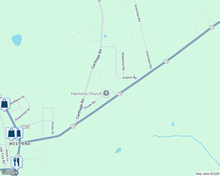 map of restaurants, bars, coffee shops, grocery stores, and more near 144 Gaston Way in West End