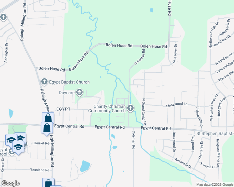 map of restaurants, bars, coffee shops, grocery stores, and more near 4451 Sugar Pecan Cove in Memphis