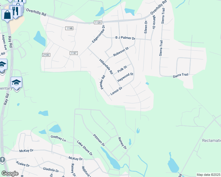 map of restaurants, bars, coffee shops, grocery stores, and more near 39 Bladen Street in Spring Lake