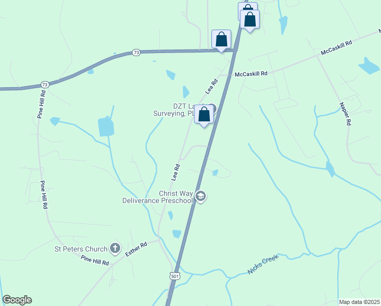 map of restaurants, bars, coffee shops, grocery stores, and more near 172 McLaughlin Lane in West End