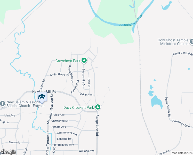 map of restaurants, bars, coffee shops, grocery stores, and more near 4443 Range Line Road in Memphis