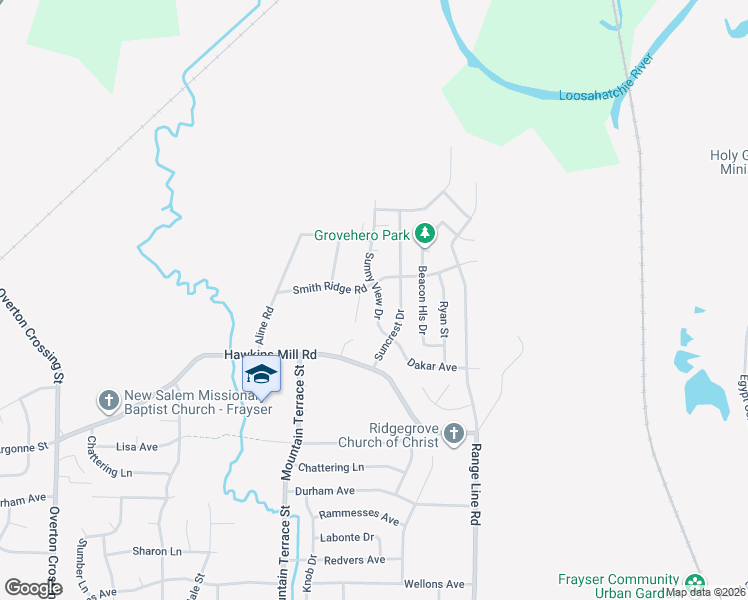 map of restaurants, bars, coffee shops, grocery stores, and more near 4440 Sunny View Drive in Memphis