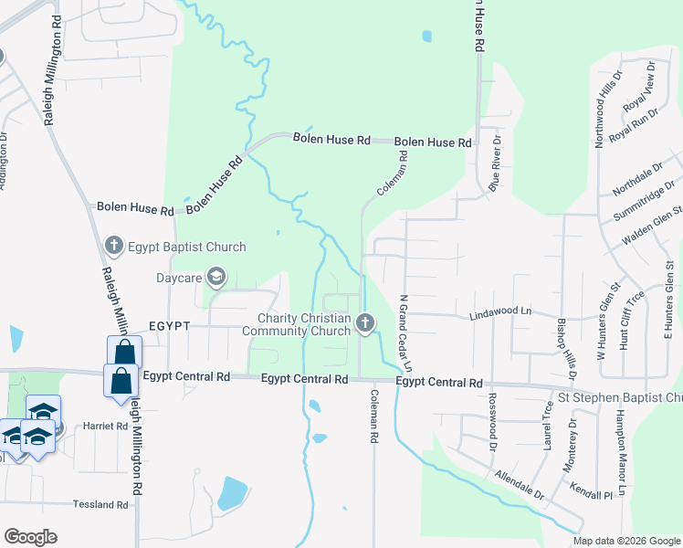 map of restaurants, bars, coffee shops, grocery stores, and more near 4438 Sugar Pecan Cove in Memphis