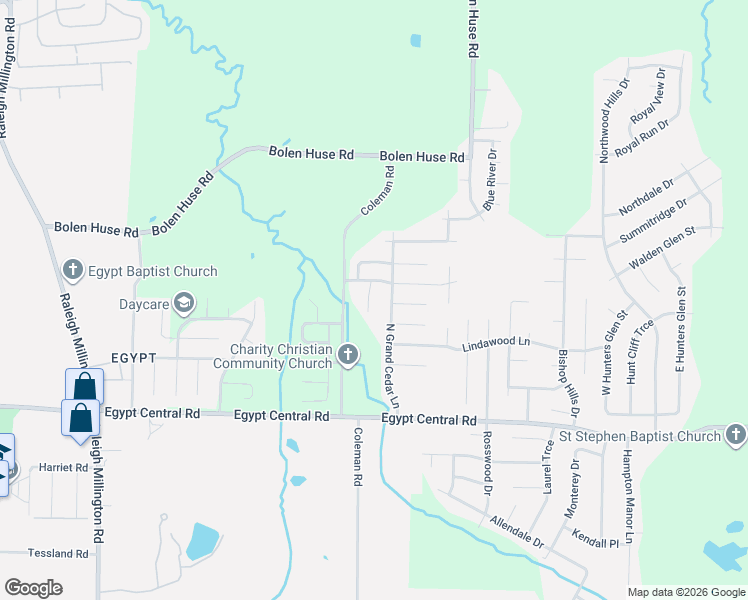 map of restaurants, bars, coffee shops, grocery stores, and more near 4441 Longtree Cove in Memphis